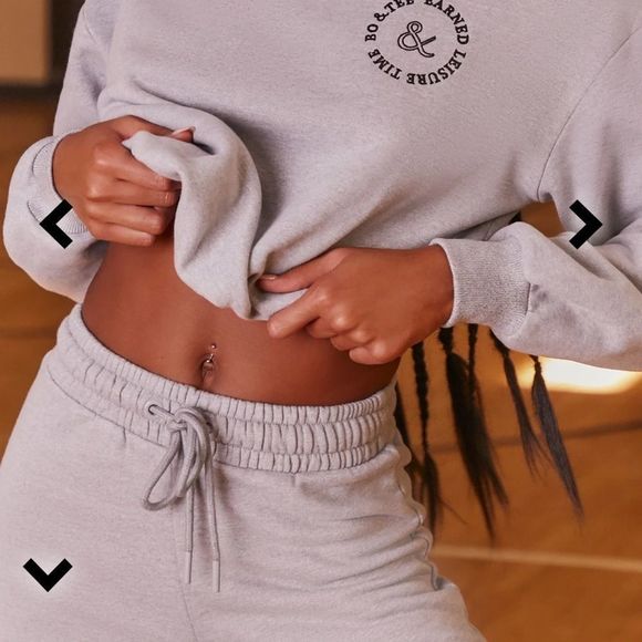 Bo+tee HEAVYWEIGHT SWEAT SHORTS IN GREY medium new - Picture 6 of 8